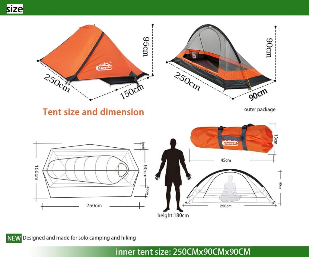 Camppal 1 Person Tent Review - Tent Cot Central