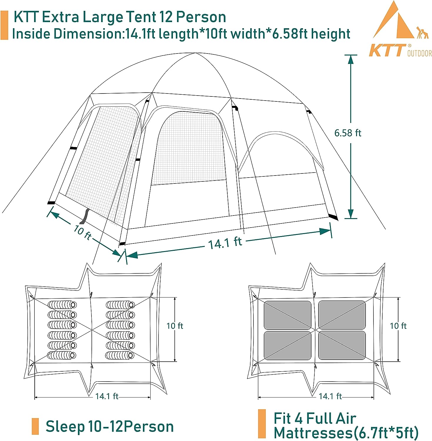 KTT Extra Large Tent 12 Person Review