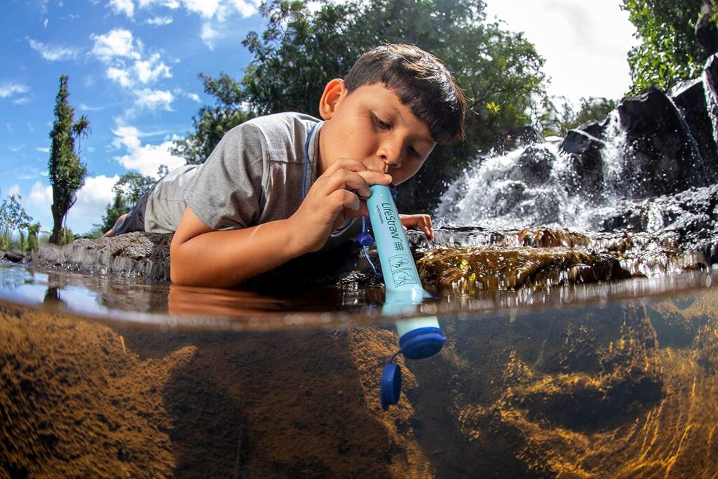 LifeStraw Personal Water Filter for Hiking, Camping, Travel, and Emergency Preparedness